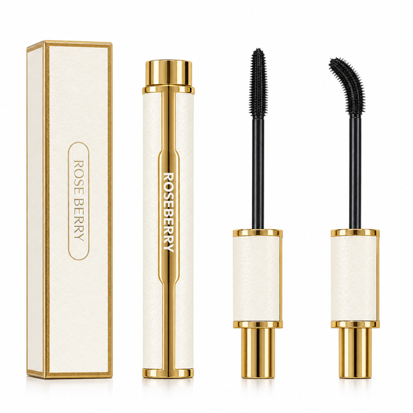 Straight & curved mascara rose berry